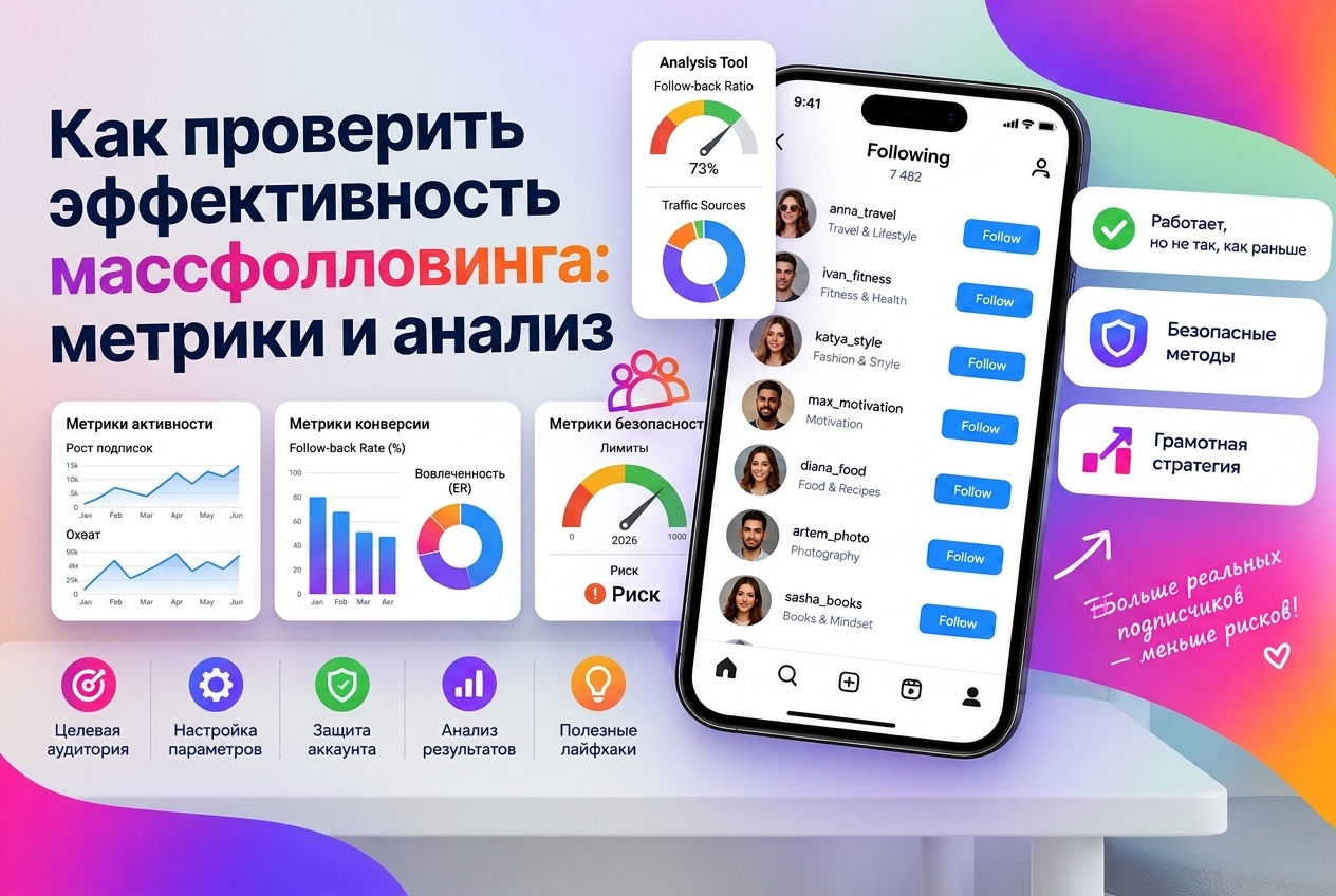 Как проверить эффективность масcфолловинга: метрики и анализ